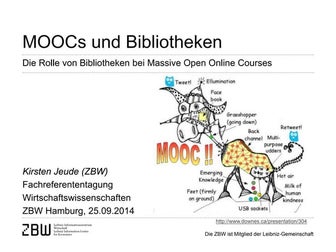 (Potentielle) Rolle von Bibliotheken bei Massive Open Online Courses (MOOCs)