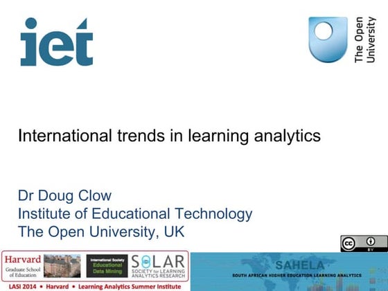 International trends in learning analytics (SAHELA conference)