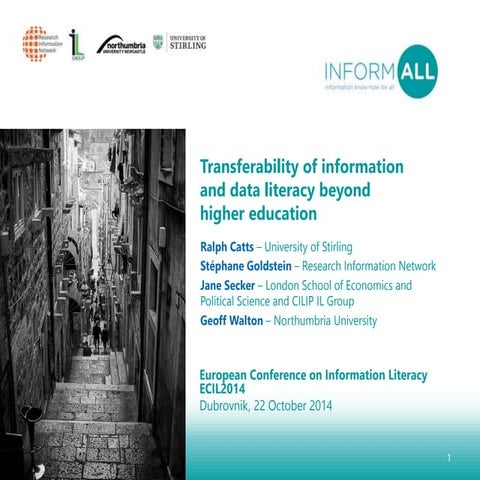 Information literacy, from higher education to employment