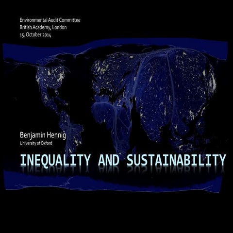 Inequality and Sustainability
