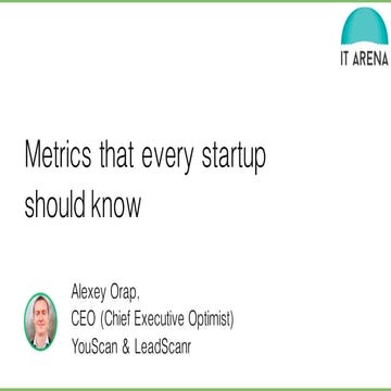 Metrics that every startup should know