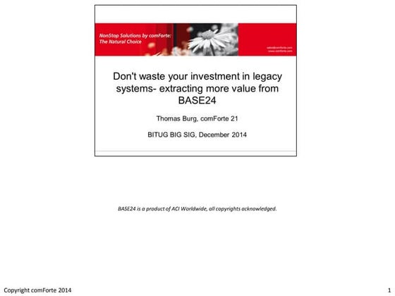 BASE24 classic - modernization options