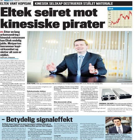 Eltek seiret mot kinesiske pirater