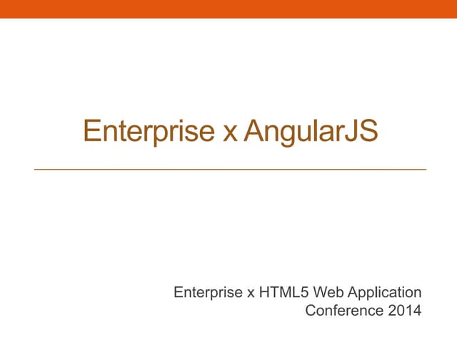 Enterprise x AngularJS