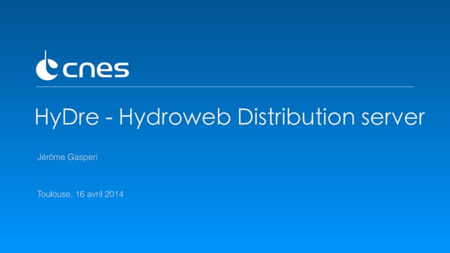 2014.04.22 - HyDre - Hydroweb Distribution Server