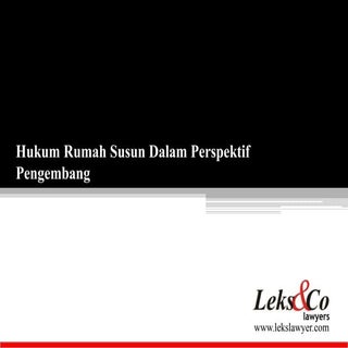 Hukum Rumah Susun