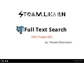 Steam Learn: Full text search with ...