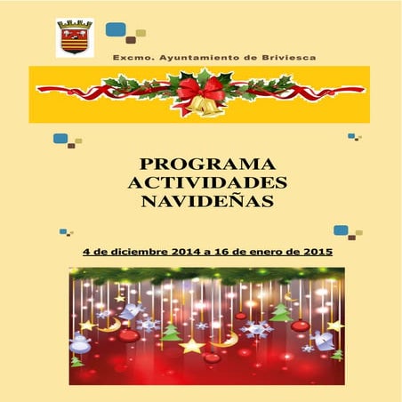 Programa Navidad Cultural de Briviesca 2014 - 2015 