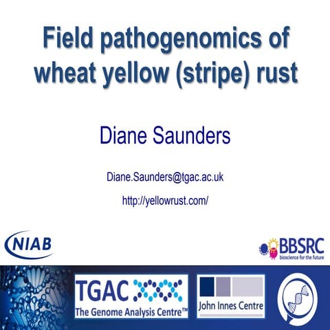 Field pathogenomics of wheat yellow (stripe) rust 