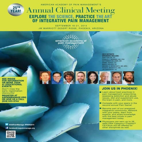 American Academy of Pain Management 25th Annual Clinical Meeting-Phoenix, AZ ...