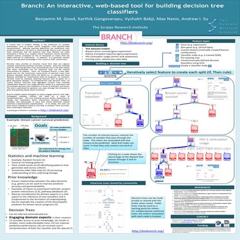 Branch: An interactive, web-based tool for building decision tree classifiers