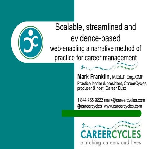 CareerCycles Online - Web-enabling a narrative method of practice for managin...