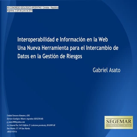 Interoperabilidad e Información en la Web Una Nueva Herramienta para el Inter...