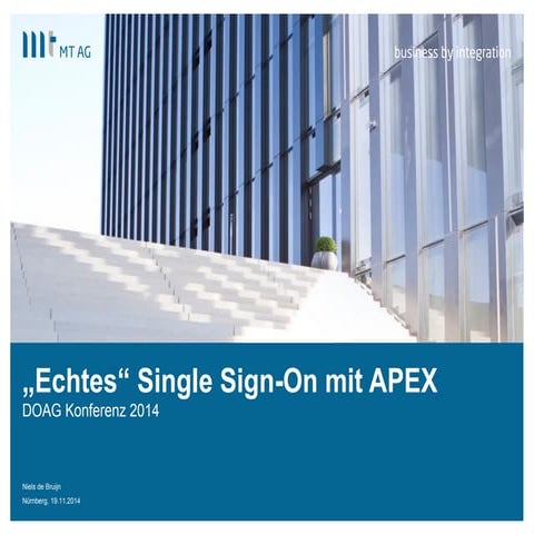 Echtes Single Sign-On mit APEX realisieren