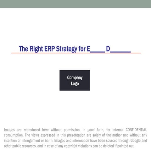 2014 - ERP strategy - Case Study - E_____ D________