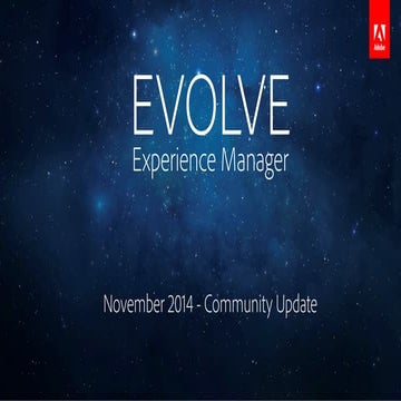 EVOLVE'14 | Keynote | Cédric Hüsler | Adobe