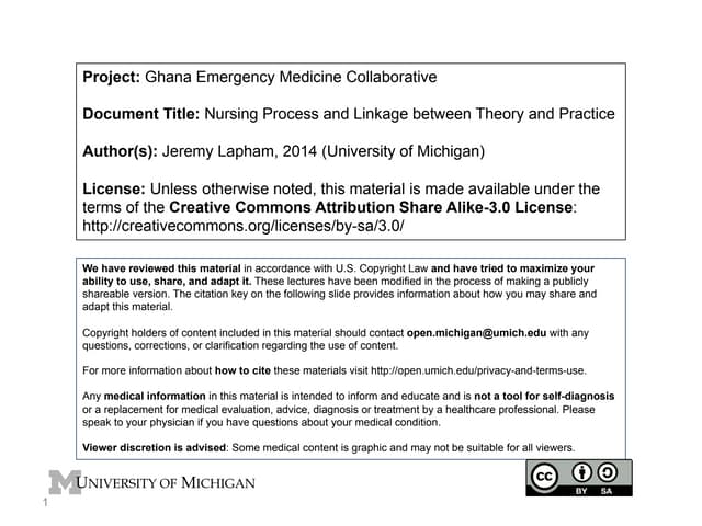 GEMC: Nursing Process and Linkage between Theory and Practice