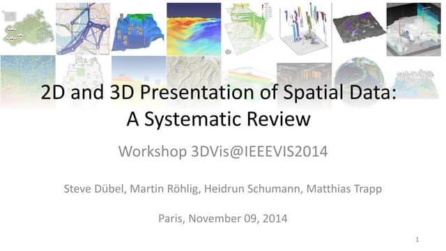 2D and 3D Presentation of Spatial Data: A Systematic Review