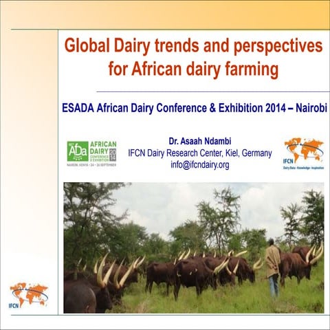 Global Dairy trends and perspectives for African dairy farming-Dr ...