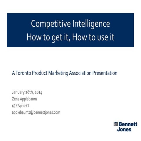 2014 Jan Meeting - Competitive Intelligence
