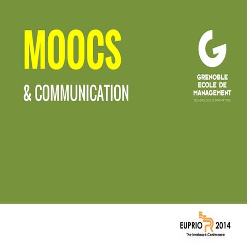 MOOCs & University communications