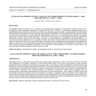 REDIN, E.; MENEZES, D. J. Análise d...