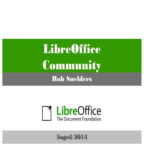 2014 Sogeti Netherlands - LibreOffice Community