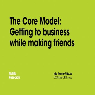 The Core Model at UX Camp CPH 2014