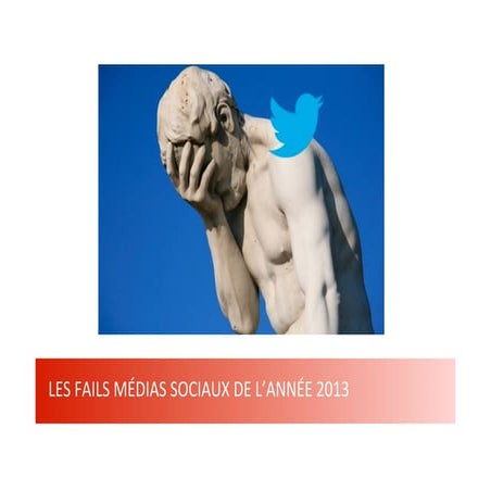 Les fails médias sociaux de l'année 2013