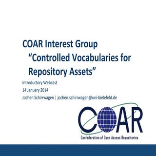 COAR Interest Group "Controlled Voc...