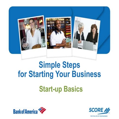 Simple Steps for Starting Your Business | Entrepreneur Road Map | SCORE