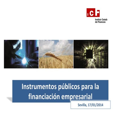 Instrumentos públicos de financiación