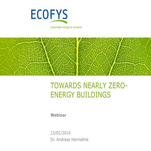 Towards Nearly Zero Energy Buildings | PDF
