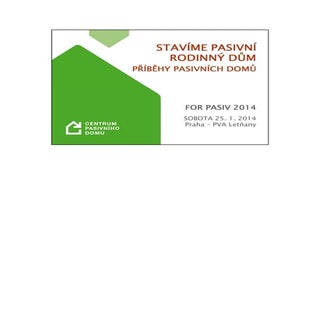  Pasivní dům od A do Z - Ing. Jan P...