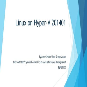Linux on Hyper-V 2014/01
