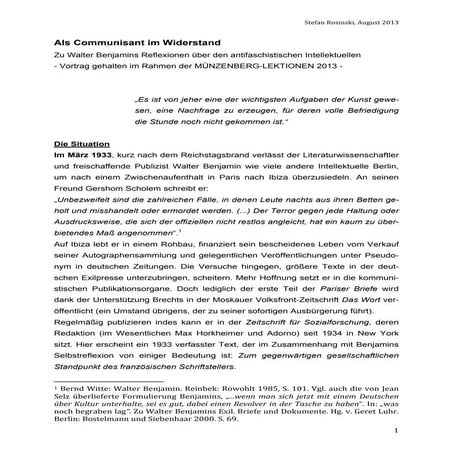 Als Communisant im Widerstand