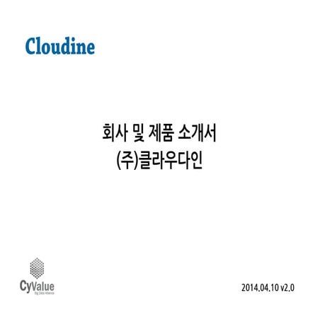 (주)클라우다인 & Flamingo 소개서