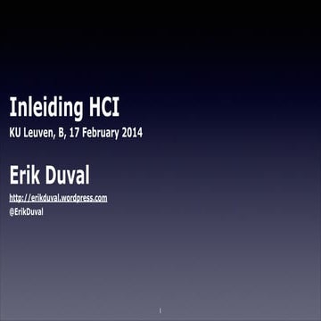 An introduction to HCI