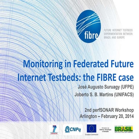 Monitoring in Federated Future Internet Testbeds: the FIBRE case