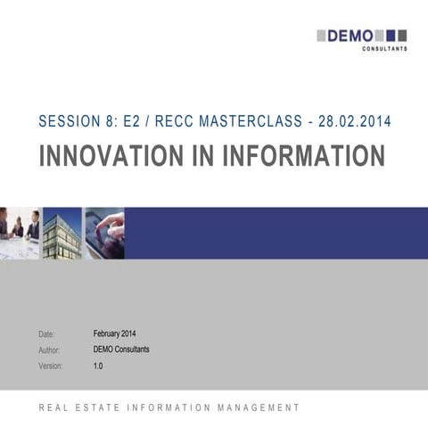 DEMO innovation in RE information management