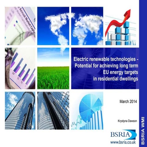 Electric technologies in dwellings - potential for achieving EU emission targets