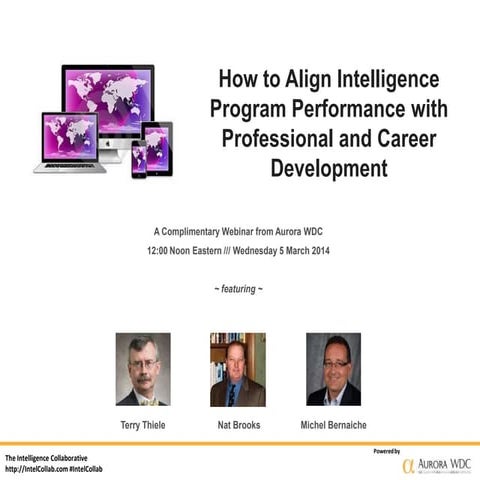 How to Align Intelligence Program Performance with Professional and Career De...