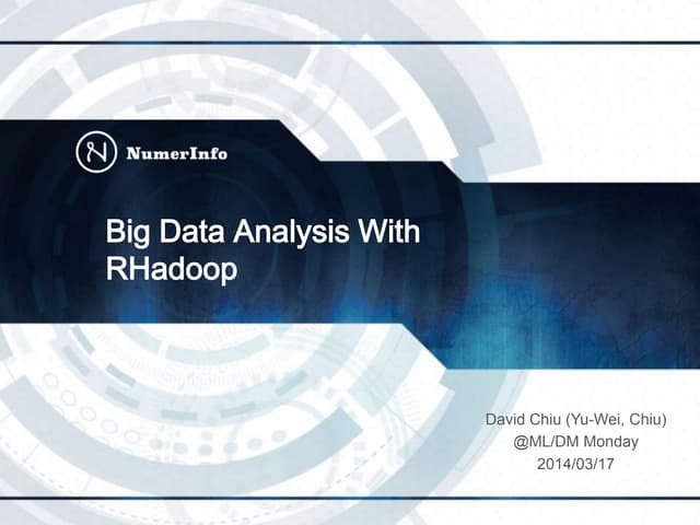 Big Data Analysis With RHadoop