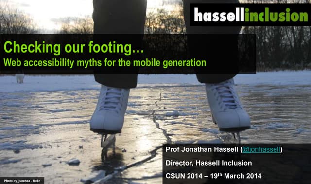 Accessibility myths for a mobile generation
