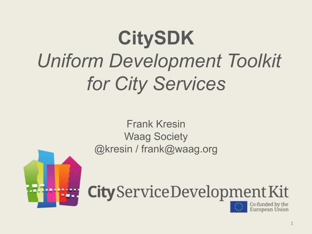 EDF2014: Talk of Frank Kresin, Research Director, Waag Society, Netherlands: ...