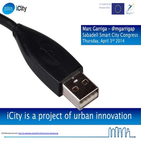 Presentation of iCity Project at Sabadell Smart City Congress