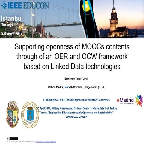 2014 04 03 (educon2014) emadrid upm supporting openness of moo cs contents th...