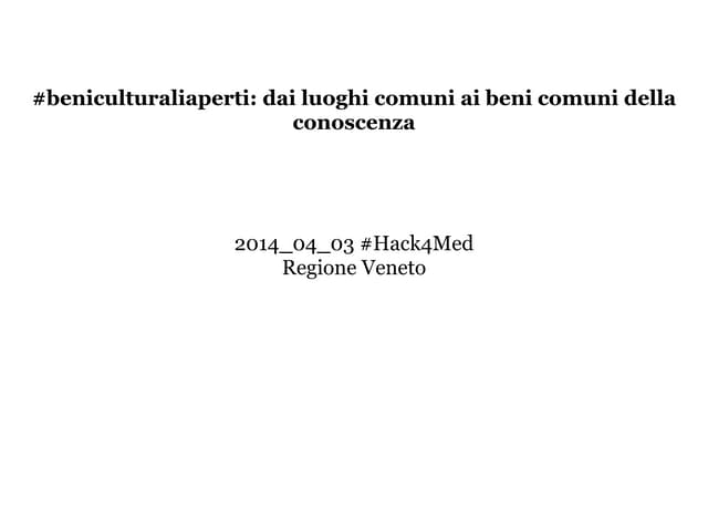 beniculturaliaperti openheritage