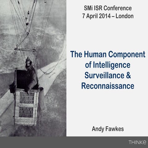 The Human Component of Intelligence Surveillance & Reconnaissance