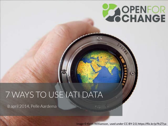 7 Ways to Use IATI Data